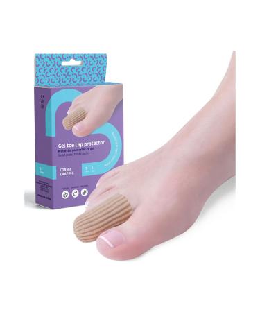 Feet bcn gel finger protection fingertip with extra thick gel.Protect fingers and nails.3 units.Large size: 20 mm diameter and 60 mm long large