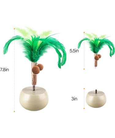 Migipaws Interactive Cat Toy Feather Spin with Electric Rolling Tumbler for Indoor Cats Automatic Cat Teaser Rechargeable - Buy Online on GoSupps.com