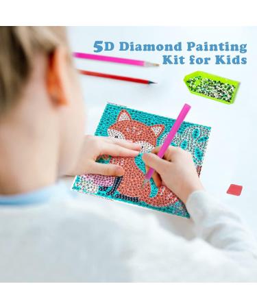 Labeol 5D Diamond Painting Kit for Kids - Easy Crystal Art Craft Set for Home - 6 Packs Full Drill Set - Buy Online on GoSupps.com