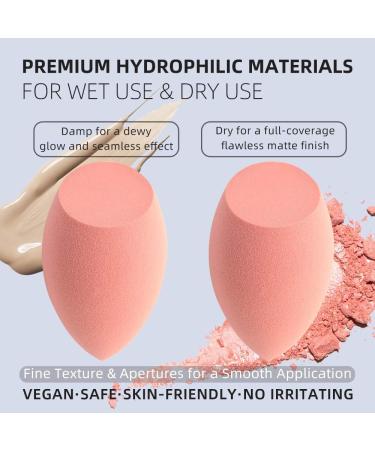 Dolovemk Large Makeup Sponges Blender Supple Foundation Sponge with a Flat Angle Body Makeup Sponge Powder Puff Soft Beauty Sponge Blender Latex-Free for Foundation Bronzers Highlighters Body Makeup Pink - Buy Online on GoSupps.com
