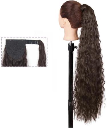 Ponytail Extensions Corn Wave Ponytail Hair Extensions - 22/34 Inch Long Wavy Curly Wrap Around Pony Tail Clip In Natural Synthetic Wavy Hairpiece for Women for Women (Color : 4 Size : 22Inch-55cm 22Inch-55cm 4 - Buy Online on GoSupps.com