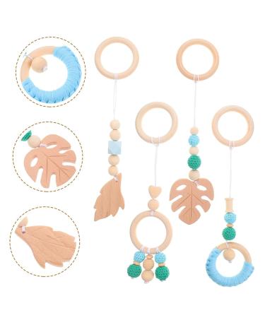 TOYANDONA 4pcs Stroller Yarn Bead Pendant - Woodsy Decor for Newborn Infant Stroller and Crib - Buy Online on GoSupps.com