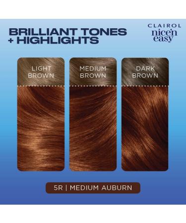 Clairol Nice'n Easy Cr me Oil-Infused Hair Dye 5R Medium Auburn - 1 Count - Buy Online on GoSupps.com