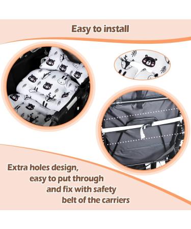 KAKIBLIN Infant Car Seat Insert: Head and Body Support Pillow for Newborns and Toddlers - Bear Design - Buy Online on GoSupps.com