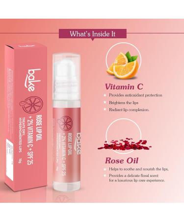Vitamin C Rose Tinted Lip Kit | Lip Lightening Scrub for Hyperpigmentation Exfoliation & Hydration 25g - Buy Online on GoSupps.com