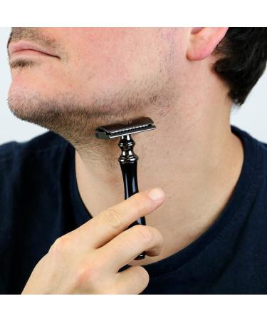Mylily Razor Hobel with 5 Blades | Eco-Friendly Safety Razor for Women | Zero Waste Shaving | Perfect Shave | Plastic-Free Intimate Area Care | Black - Buy Online on GoSupps.com