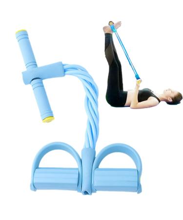 Pedal Tension Rope Puller | 6 Tube Abdomen Fitness Bands - Abdomen Resistance Exerciser Multifunctional Stretching Resistance Band for Waists Shoulders Suanq
