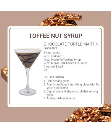 Monin Toffee Nut Syrup - Bold & Buttery Flavor for Coffee & Desserts - 750ml, Gluten-Free & Non-GMO - Buy Online on GoSupps.com