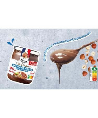 Lucien Georgelin Spread 20% Hazelnut chocolate WITHOUT ADDED SUGARS the 400g jar NUTRISCORE A - Buy Online on GoSupps.com