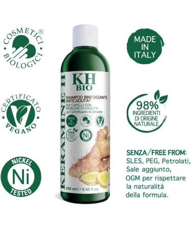  Keramine H Keramine H Organic Anti-Hair Loss Strengthening Shampoo 250 ml - Buy Online on GoSupps.com