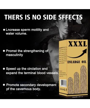 Huile d'agrandissement du p nis augmentation de la croissance de l' paississement du p nis agrandissement de la grosse bite pour hommes huile de croissance de puissance 10 ml (M 3PC) - Buy Online on GoSupps.com