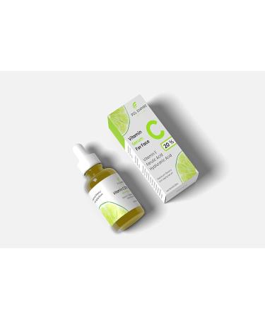Vitamin C Face Serum - Anti-Aging Moisturizing Antioxidant with Hyaluronic Acid & Vitamin E - 15ml | Global Shipping - Buy Online on GoSupps.com