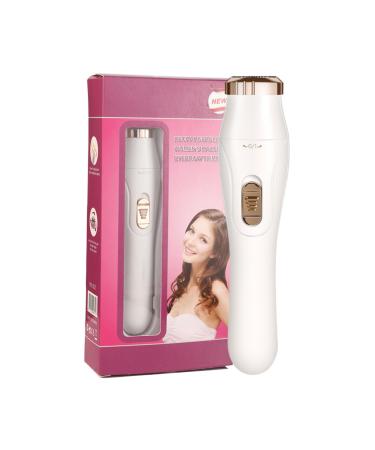 Jubilofex Body shaver body and bikini trimmer and dry use waterproof with interchangeable cutting inserts for women and men face underarms