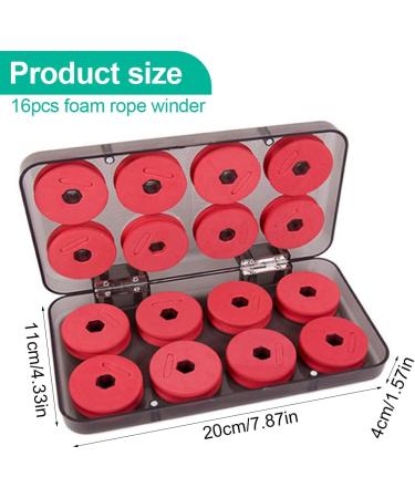 GnHG Leader Pocket Spooler - Mini Fishing Line Spool Roller & Winder with Foam Cord Covers - Ideal for Off-The-Ferment Fishing - 1 Piece with Plastic Box - Buy Online on GoSupps.com