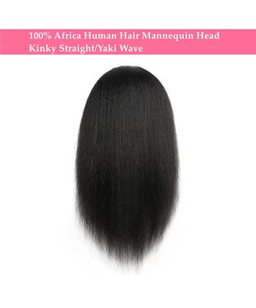 14 Real Hair Cosmetology Mannequin Head for Hair Styling Practice - Curly Hair Manikin with Free Clamp - Buy Online on GoSupps.com