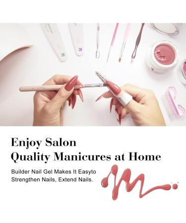 VENALISA 50ml Builder Base Gel Kit - Nail Art Acrylic French Nails Smoke Nude Pink Natural Color Extend Gel - Buy Online on GoSupps.com