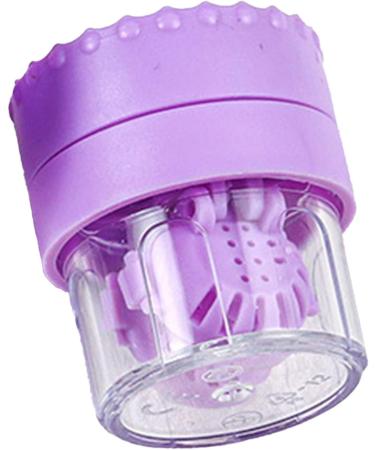 Manual Contact Lens Cleaner - Portable Rotating Container for Everyday Use (Purple) | Non-Slip Design - Buy Online on GoSupps.com