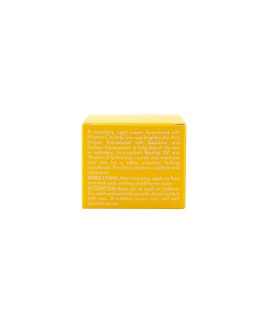 Om She Aromatherapy Vitamin C Night Cream 1.69fl oz - Brightening aand Smoothing Squalane Rosehip Oil. Australian Made. - Buy Online on GoSupps.com