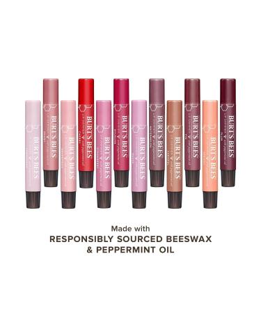 Burt's Bees 100% Natural Lip Shimmer in Peony - Moisturizing Lip Balm - 1 Tube - Buy Online on GoSupps.com