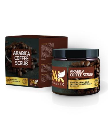Buy Arabica Coffee Scrub - Vitamin E & Shea Butter for Varicose Veins Cellulite Stretch Marks Eczema & Acne - 8 oz Deep Skin Exfoliator | International Shipping Available - Buy Online on GoSupps.com