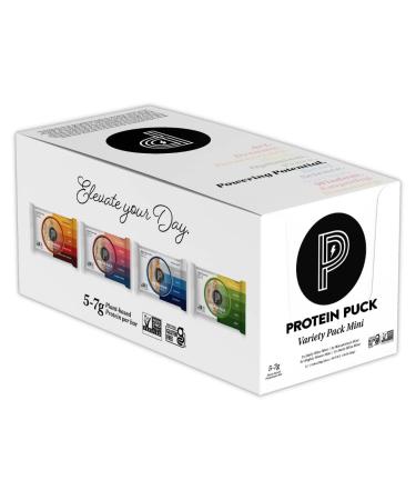 Protein Puck Mini Protein Bars, Variety Pack, Case of 12 - High Protein Snacks with 6 grams of Vegan Protein - Gluten-Free, Non-Dairy, Non-GMO Breakfast Snack Bar - Premium Plant-Based Healthy Snacks…