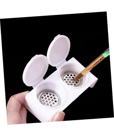 HAPINARY Nail Art Brush Cup Tools Dappen Dish for Nails Nail Soaking Bowl Monomer Holder Nail Bowl for Soaking Nail Monomer Dish Dapping Dish for Nails Wash Pen Various Acrylic - Buy Online on GoSupps.com