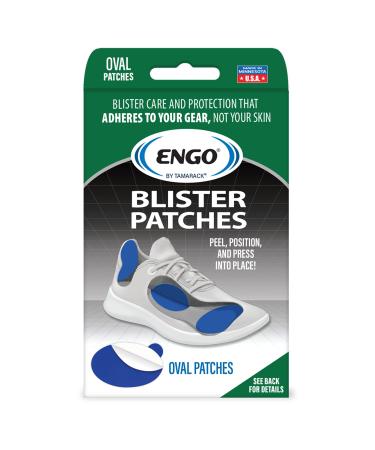 ENGO Oval Blister Prevention Patches (6 Patches) | Fits in All Types of Footwear