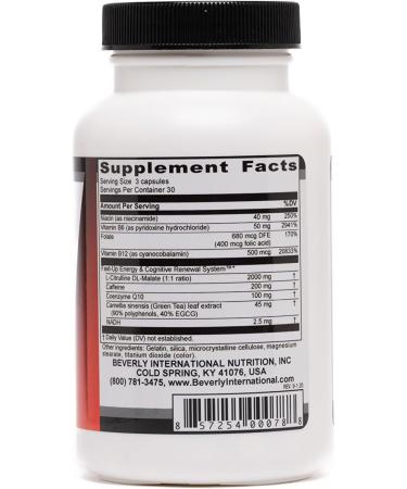 Beverly International Fast-Up 90 Capsules | Brain Booster for Clarity Focus Mood & Energy | Pre-Workout & Cognitive Performance Enhancement - Buy Online on GoSupps.com