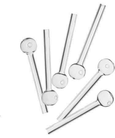 Rora 10pcs Clear Glass Oil Burner Pipe Set - High-Quality Oil Nail Pipes for Smoking - International Shipping Available - Buy Online on GoSupps.com