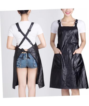 FRCOLOR Cooking Apron Work Wear for Men Waiter's Apron Overall Work Coat Cargo Trousers for Men Aprons for Men Work Apron Hairdressing Apron Pocket Uniform Miss black M - Buy Online on GoSupps.com