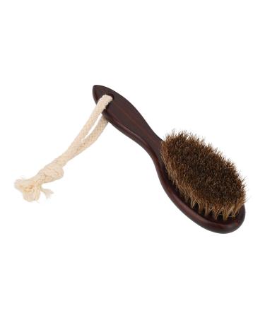 Men's Hair & Beard Brush - Stiff Bristles Wooden Handle Retro Style | Ideal for Widespread Men - Buy Online on GoSupps.com