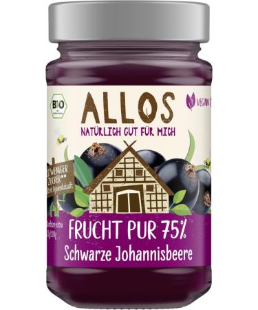 Allos Pure Fruit 75% Blackcurrant 2 x 250 g
