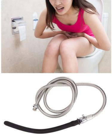 XCELLO Shower Inlet System - Stainless Steel Flushing Set for Home Use Promotes Bowel Movements & Easy Storage - Shop Internationally - Buy Online on GoSupps.com