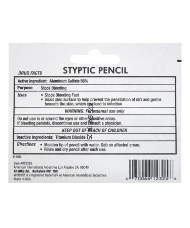Nick Relief Styptic Pencil Large - 6 Pack | Stop Bleeding Fast - Buy Online on GoSupps.com