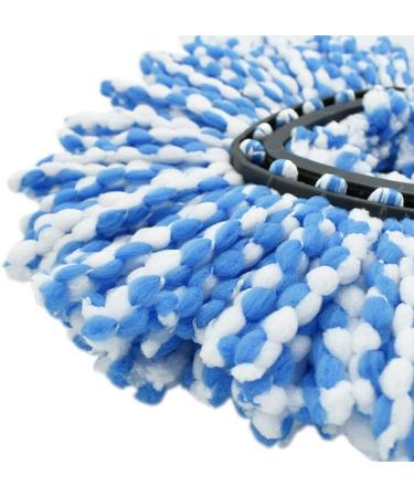 4 Pack Blue Rinse Clean Spin Mop Replacement Heads - 100% Microfiber, Deep Cleaning Refills for EasyWring Mop System - Buy Online on GoSupps.com
