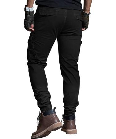 OUTSON Men's Work Cargo Pants - Ripstop Construction Flex Pants for Outdoor Hiking - Black 36 - Buy Online on GoSupps.com