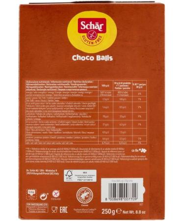 Schar Choco Balls Crispy Cocoa Cereals Gluten and Lactose Free (gluten and lactose free) crispy cocoa without gluten or lactose 3 x 250 g + Italian Gourmet pulp 400 g - Buy Online on GoSupps.com
