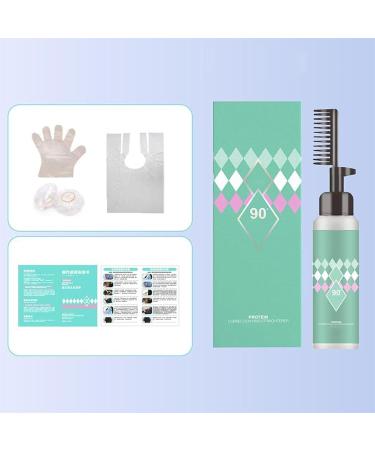 LHQLS Hair Smoothing Cream Hair Protein Correcting Cream Smooth Silky Shiny Hair Cream Collagen Smoothing Cream with Comb for Frizzy and Damaged Hair - Buy Online on GoSupps.com