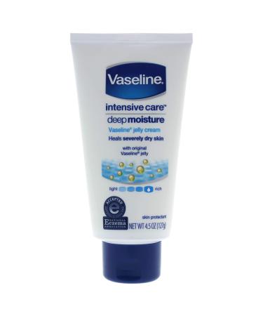 Vaseline Intensive Care Jelly Cream Deep Moisture 4.5 oz (Pack of 3) 4.5 Ounce (Pack of 3)