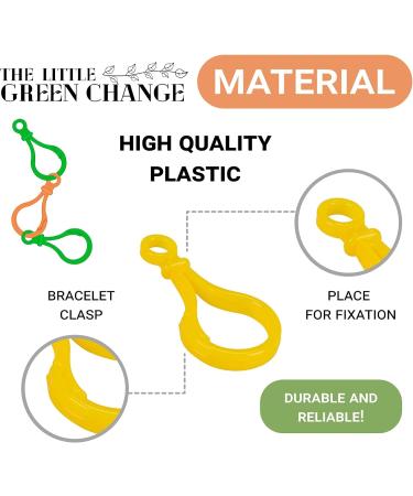 200 PCS Multicolor Plastic Lobster Clasp Keychain Clips for Kids | Backpack and Craft Keychain Hooks - Buy Online on GoSupps.com