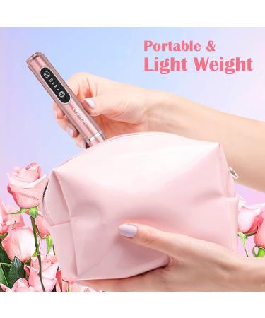 Kredioo Electric Nail Drill for Acrylic Gel Nails - 20000RPM Rechargeable Portable Manicure Set for Cuticle and Callus Removal - Cordless E File Nail Care Kit (Gold) - Buy Online on GoSupps.com