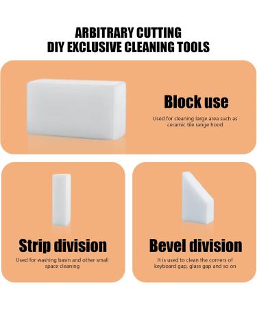 Sponges for Cleaning 100Pcs Eraser Sponges for Cleaning Cuttable Foam Sponge Cleaning Sponges Thick and Long Lasting White Sponges Multi-Functional Eraser Sponges - Buy Online on GoSupps.com