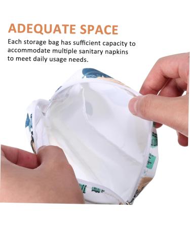 Amosfun Women's Bandage Storage Bags - 4 Pack Cotton Tampon Travel Bags for Feminine Products - Buy Online on GoSupps.com