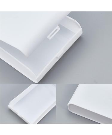 NICENEEDED Nail Art Stickers Storage Box White Rectangle Plastic Container with lid for Nail Decals Portable Dustproof Organizer Sundries Storage Nail Art Accessories - Buy Online on GoSupps.com