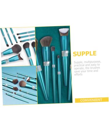 Beavorty 4 Sets Diamond Makeup Brush Women s Suits Cosmetic Eye Make up for Face Make up Brush Women Makeup Brush Powder Applicator Plastic Makeup Brush Sets Turquoise Miss - Buy Online on GoSupps.com