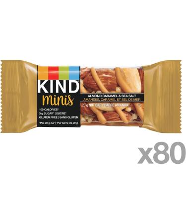 KIND Minis Caramel Almond and Sea Salt Gluten Free 100 Calories Low Sugar 80 Count Caramel Almond Sea Salt 80 - Buy Online on GoSupps.com