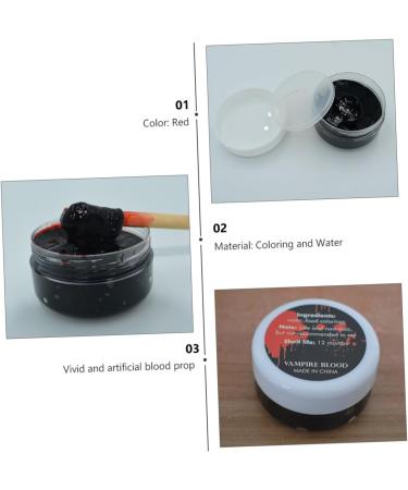 DIKACA 2 Box Halloween Plasma Paste Blood Gel for Halloween Aldult Toys Halloween Wound Props Fresh Scab Gel Fake Blood Gel Faux Blood Halloween Party Decoration Water Artificial - Buy Online on GoSupps.com