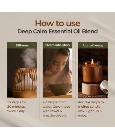 Gya Labs Deep Calm Essential Oil Blend for Relaxation & Emotional Balance - 0.34 fl oz - Calm Aromatherapy Oils for Diffusers Humidifiers Aromatherapy - Suitable for Work Home or Personal Use - Buy Online on GoSupps.com