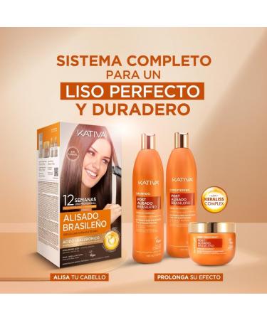  KATIVA KATIVA 3 x 225 ml Brazilian Straightening with Vegetable Keratin and Hyaluronic Acid - Buy Online on GoSupps.com