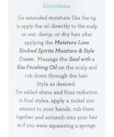 Seal with a Kiss Finishing Oil - Moisturizing & Polishing for Curly Hair | Argan & Castor Oil | Sulfate Free - 8oz - Buy Online on GoSupps.com